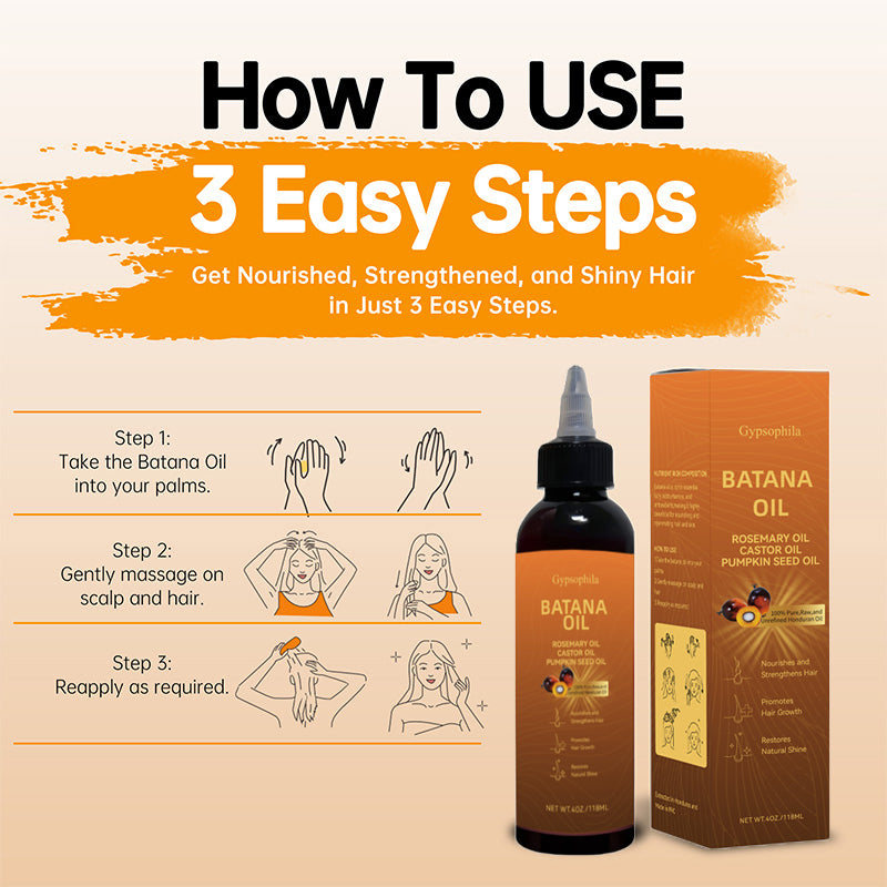 🎉 Giving you a lush head of hair!- Gypsophila™Batana Hair Growth Oil
